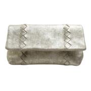 Pre-owned Leather pouches Bottega Veneta Vintage , Gray , Dames