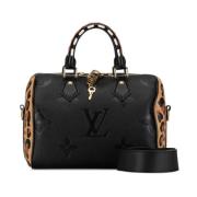 Pre-owned Leather shoulder-bags Louis Vuitton Vintage , Black , Dames