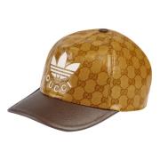 Beperkte oplage Bruine Baseballpet met Gucci Trefoil-print Adidas , Br...