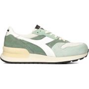 Heren Lage Sneakers Groen Wit Diadora , Green , Heren