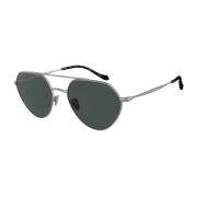 Metalen Grijze Zonnebril Ar6111-300387 Giorgio Armani , Gray , Heren