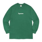 2020 Box Logo Lange Mouw Supreme , Green , Heren