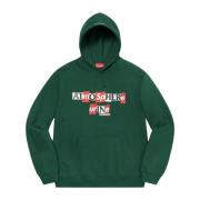 Donkergroene Limited Edition Hoodie Supreme , Green , Heren