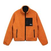 Beperkte Oplage Omkeerbare Sherpa Jas Stüssy , Orange , Heren