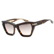 Bruine plastic zonnebril voor vrouwen Marc Jacobs , Brown , Dames