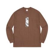 The Crow Lange Mouw Tee Bruin Supreme , Brown , Heren