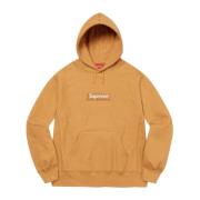 Limited Edition Box Logo Hoodie Licht Mosterd Supreme , Orange , Heren