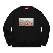 Beperkte oplage Stad Aerial Crewneck Supreme , Black , Heren