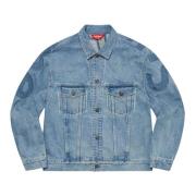 Beperkte oplage Denim Truckerjas Blauw Supreme , Blue , Heren