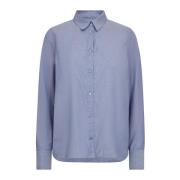 Klassieke Oxford Shirt Velvet Morning MOS Mosh , Blue , Dames