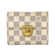 Pre-owned Canvas wallets Louis Vuitton Vintage , Beige , Dames