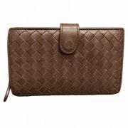 Pre-owned Leather wallets Bottega Veneta Vintage , Brown , Dames