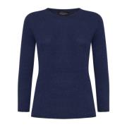 Blauwe Sweaters voor Mannen Roberto Collina , Blue , Dames