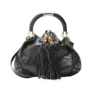 Pre-owned Leather totes Gucci Vintage , Black , Dames