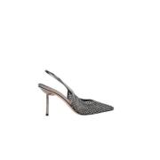 Donkergrijze Kristal Slingback Hakken Le Silla , Gray , Dames