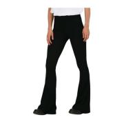 Flared Party Broek Zwart Catwalk Junkie , Black , Dames