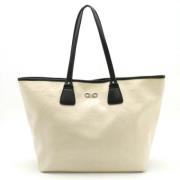 Pre-owned Plastic totes Salvatore Ferragamo Pre-owned , Beige , Dames