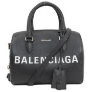 Pre-owned Leather balenciaga-bags Balenciaga Vintage , Black , Dames