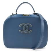 Pre-owned Fabric chanel-bags Chanel Vintage , Blue , Dames