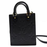 Pre-owned Canvas handbags Louis Vuitton Vintage , Black , Dames