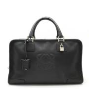 Pre-owned Leather handbags Loewe Pre-owned , Black , Dames