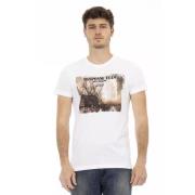 Multicolor Katoenen T-Shirt voor Heren Trussardi , White , Heren