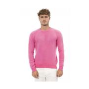 Roze Wol Crewneck Sweater Alpha Studio , Pink , Heren