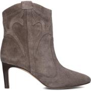 Taupe Suède Western Enkellaarsjes Lina Locchi , Beige , Dames