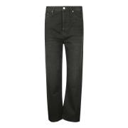 Twisted Seam Denim Jeans TotêMe , Black , Dames