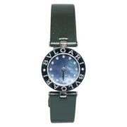 Pre-owned Stainless Steel watches Bvlgari Vintage , Blue , Dames