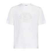 Stijlvolle T-shirts en Polos Burberry , White , Heren