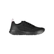 Zwarte Eco-Lederen Sneakers Stijlvol Ontwerp Carrera , Black , Heren