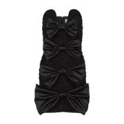 Zwarte Strik Bustier Jurk Nina Ricci , Black , Dames