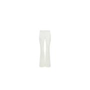 Natuurlijke Linnen Bootcut Broek Nina Ricci , White , Dames