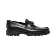 Platte schoenen voor vrouwen Salvatore Ferragamo , Black , Heren