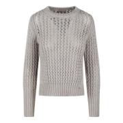 Alpaca Wol Resort Sweater Herno , Gray , Dames