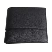 Pre-owned Leather wallets Bvlgari Vintage , Black , Heren