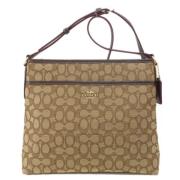 Pre-owned Canvas shoulder-bags Coach Pre-owned , Brown , Dames