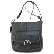 Pre-owned Leather shoulder-bags Coach Pre-owned , Black , Dames