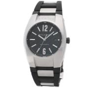 Pre-owned Stainless Steel watches Bvlgari Vintage , Black , Heren