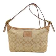 Pre-owned Canvas shoulder-bags Coach Pre-owned , Beige , Dames