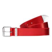 Glitter Vinyl Ranger Riem Rood Supreme , Red , Heren