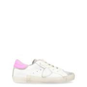 Vintage Sneaker in wit en fluorescerend roze Philippe Model , White , ...