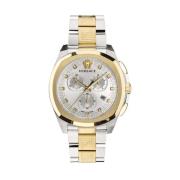 Chrono Geo Bicolor Horloge Versace , Yellow , Heren