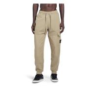 Cargo Fleece Broek Stone Island , Beige , Heren