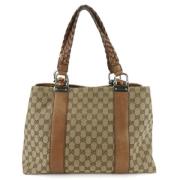 Pre-owned Fabric gucci-bags Gucci Vintage , Beige , Dames