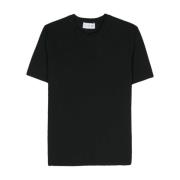 Zwart Jersey T-shirt met Logo Print Post Archive Faction , Black , Her...