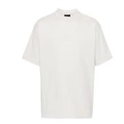 Geborduurd Logo Beige T-shirt Balenciaga , Beige , Dames