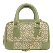 Pre-owned Canvas handbags Loewe Pre-owned , Green , Dames