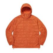 Ripstop Hooded Track Jacket Orange Supreme , Orange , Heren